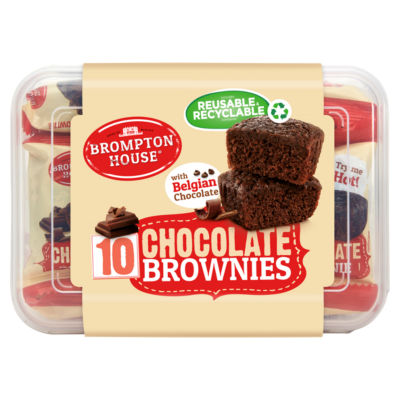 Brompton House Chocolate Brownies 10x 25g (Apr 23) RRP £2 CLEARANCE XL £1